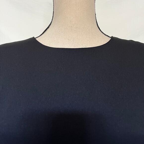 Vintage 80s Talbots Belted Dress Size 12 Preppy Minimalist Quiet Luxury USA - Picture 3 of 13